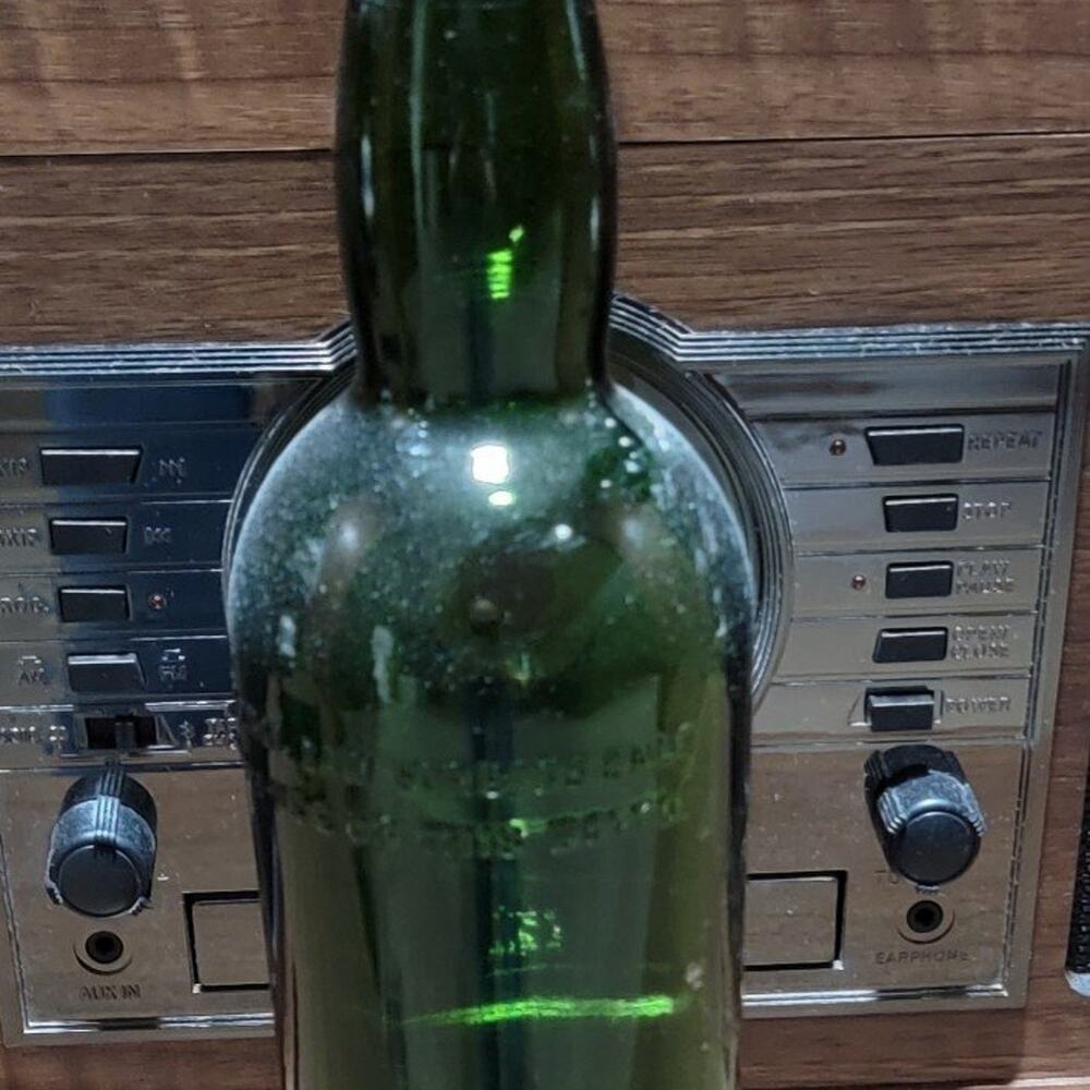 Depression Glass Bottle Made in Great Britian